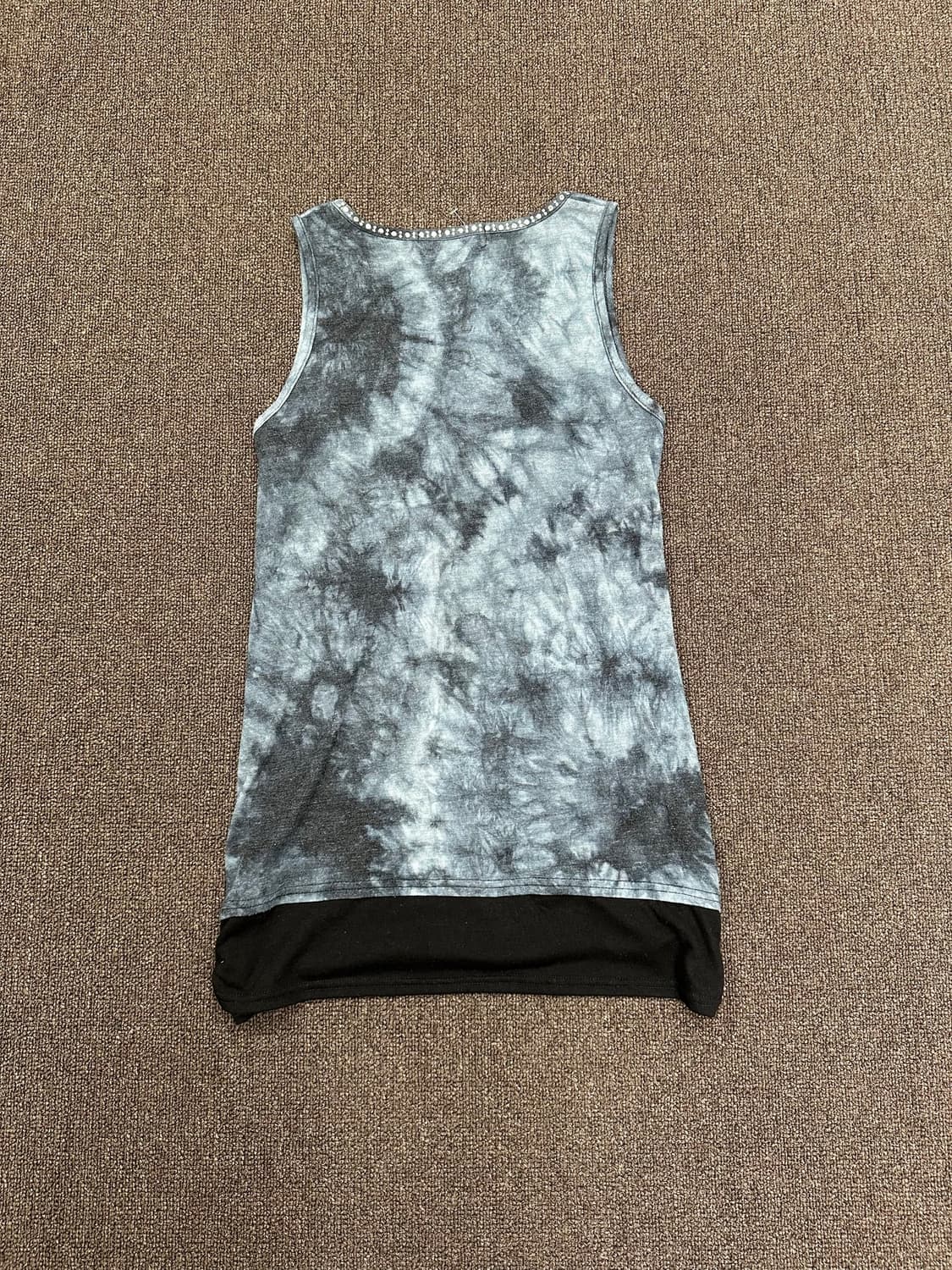 3L)Japanese vintage 스터드 타이다이 y2k 슬리브리스 상품이미지5