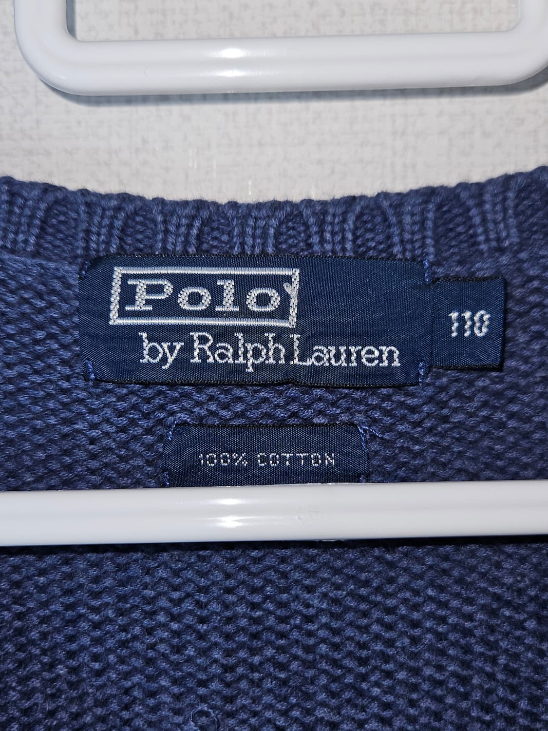 폴로 랄프로렌 헤비코튼 브이넥 니트 110 (국내판 정품) 상품이미지3