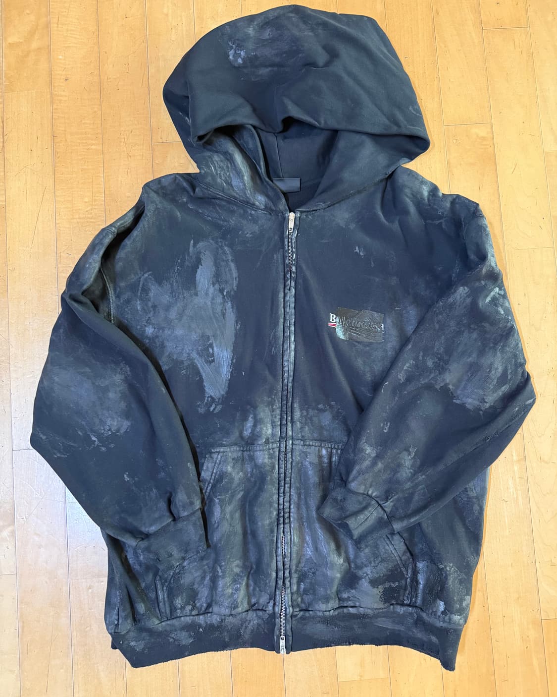 Lsize 발렌시아가 개퍼 후드집업 판매 상품이미지1