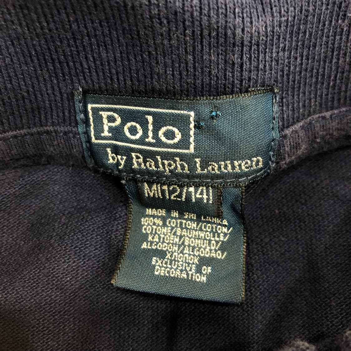 폴로 랄프로렌 걸즈 빅포니 네이비 카라 반팔 티셔츠 상품이미지4