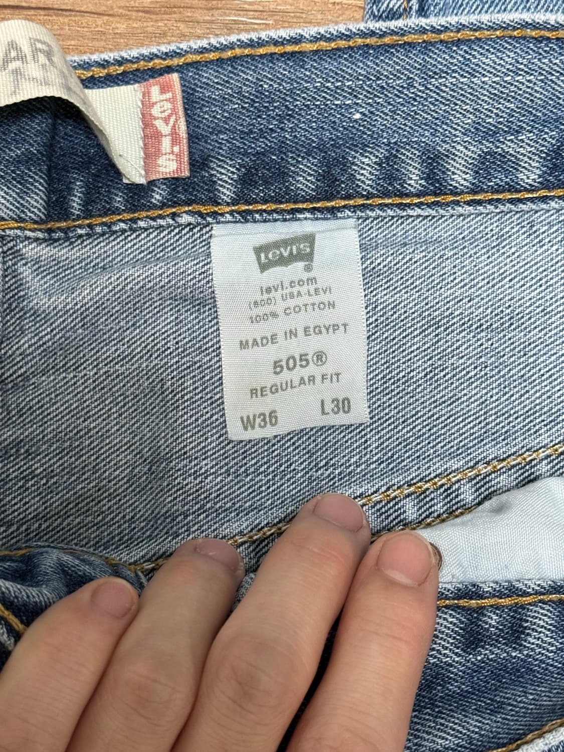 리바이스 505 레귤러핏 데님팬츠 상품이미지6