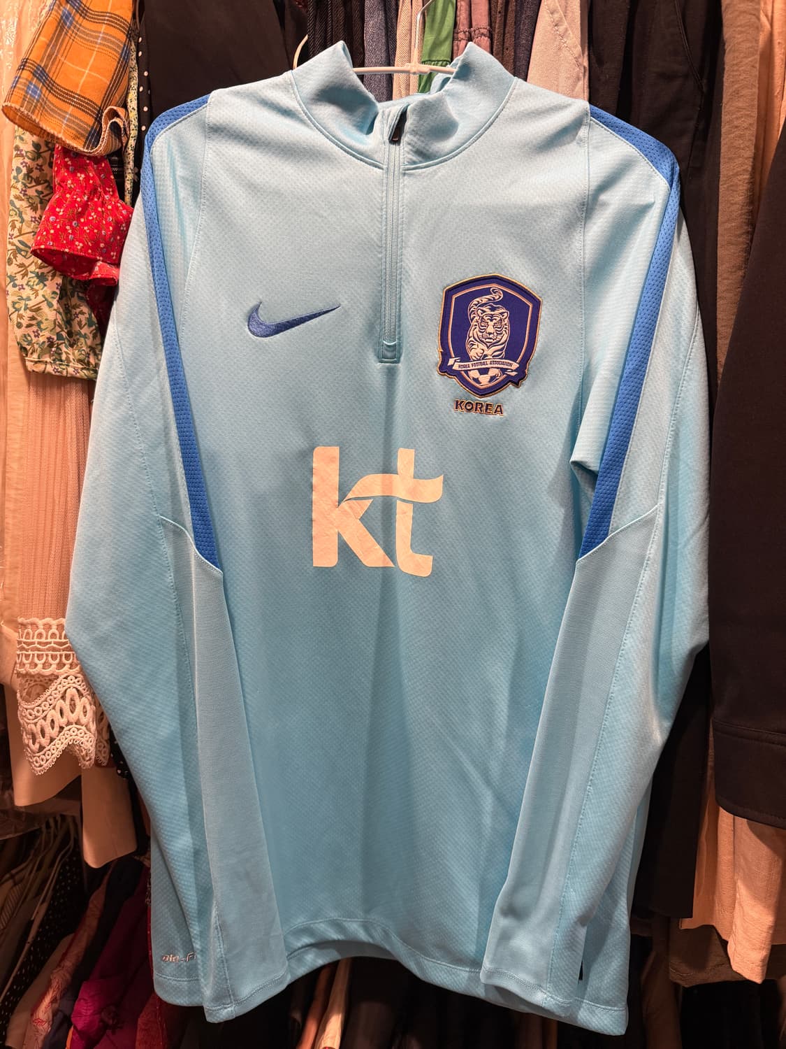 나이키 대한민국 국대 선수용 트레이닝 집업 드릴탑 L 100 상품이미지1