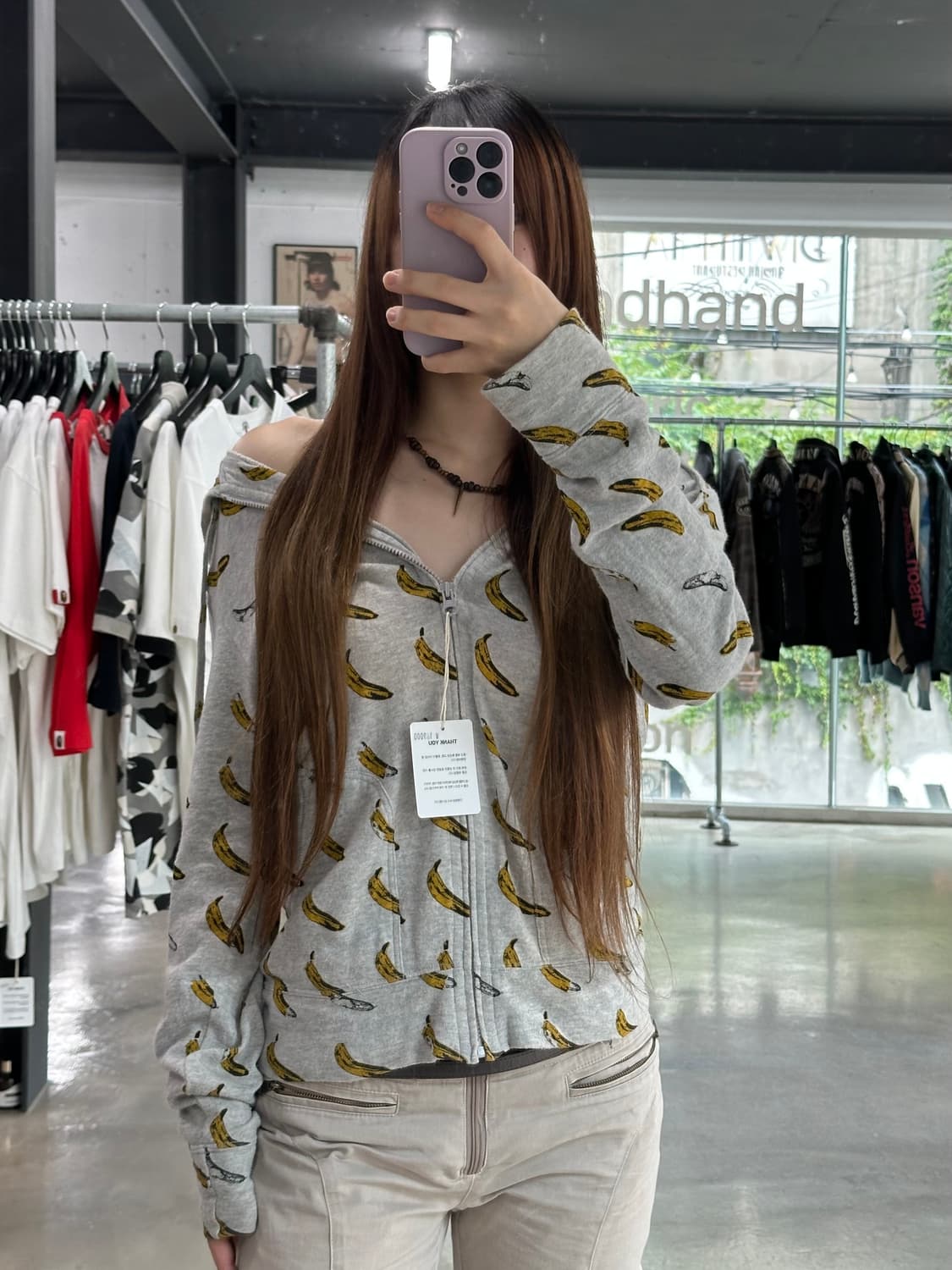 히스테릭글래머 x 앤디워홀 루즈 후드집업 상품이미지1