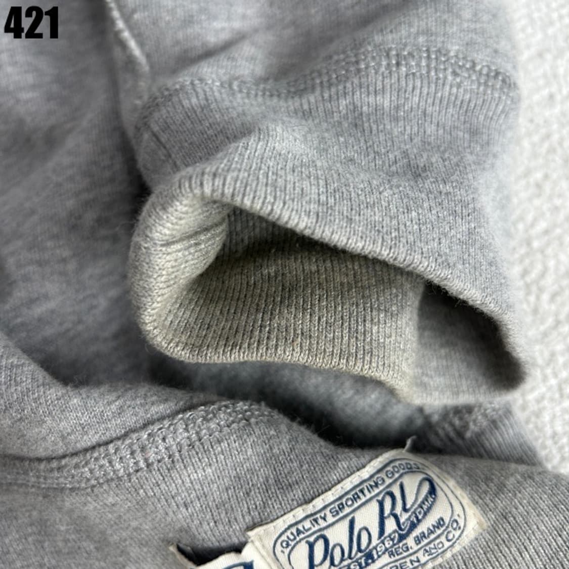 폴로 그레이 맨투맨 기모  상품이미지5