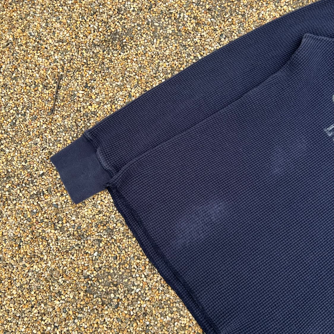 빈티지(vintage) 프린팅 와플 니트 후드 상품이미지3