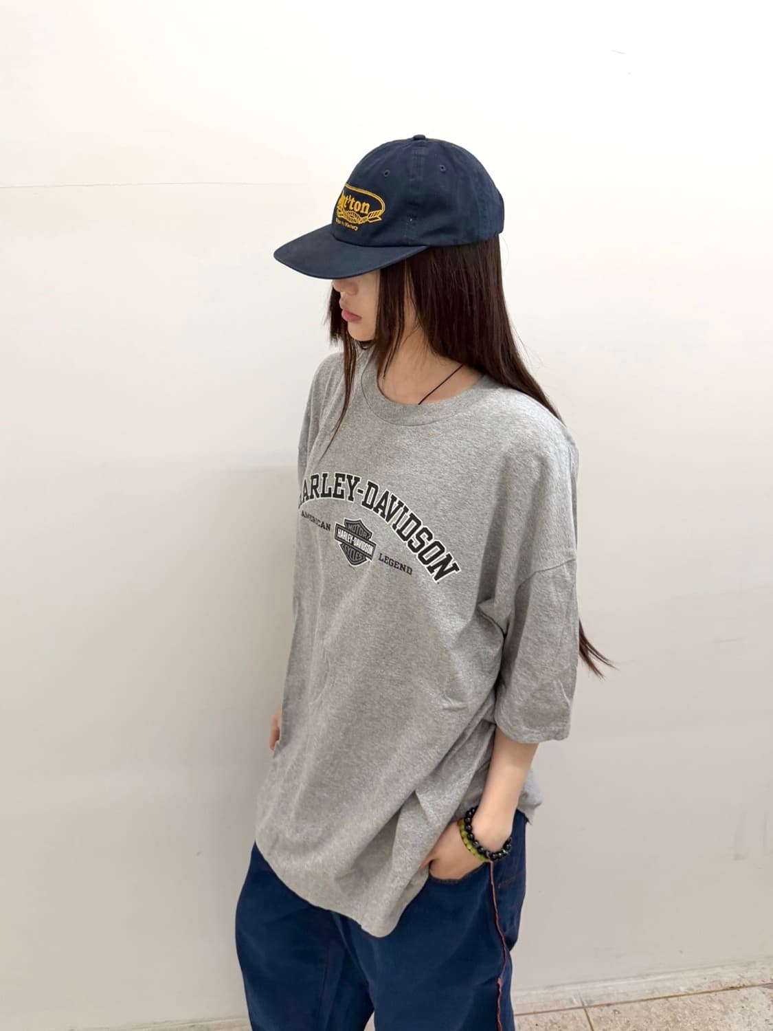 할리데이비슨 TEXAS 백프린팅 반팔 그레이 상품이미지3
