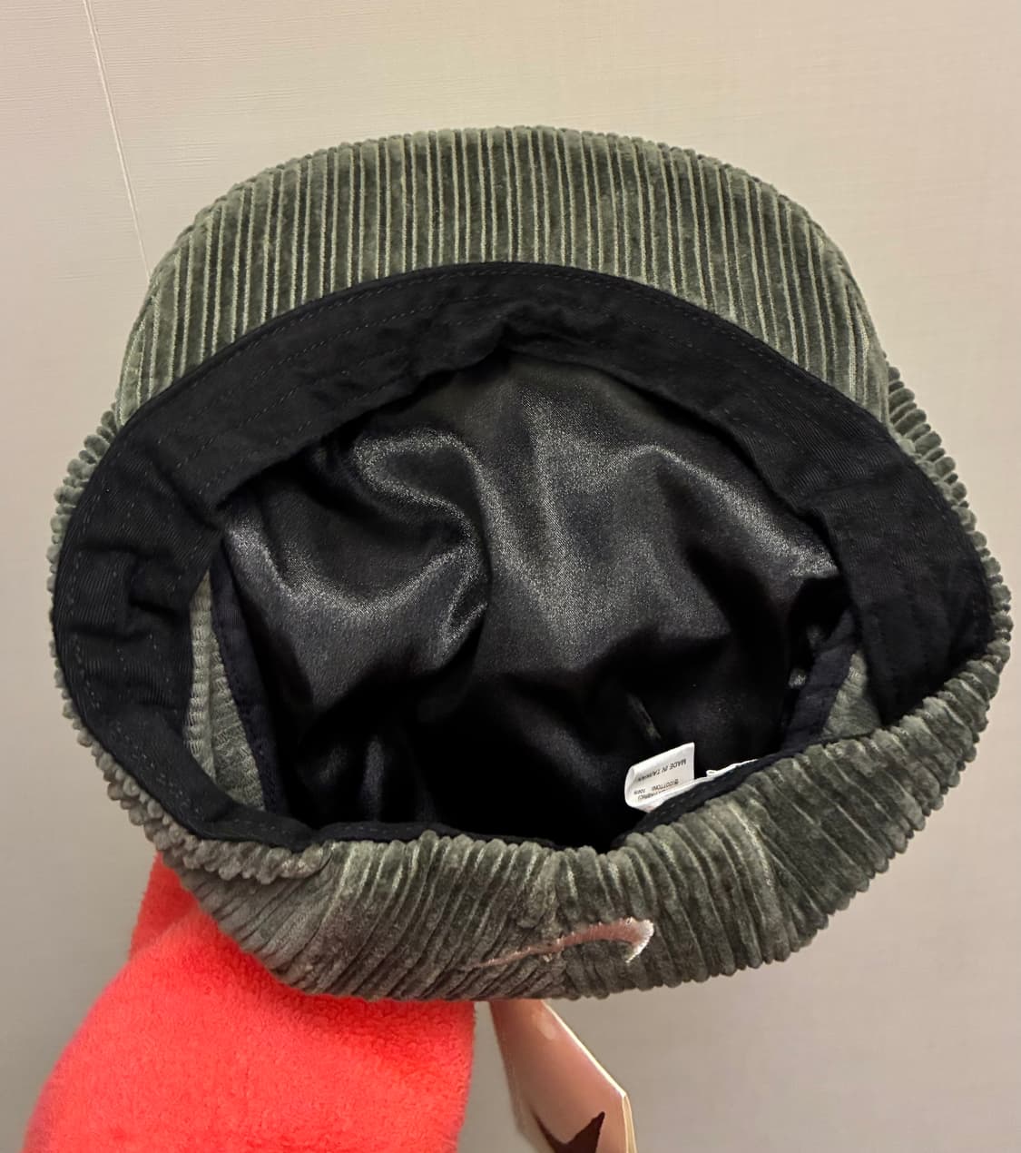 90s NIKE 나이키 빈티지 코듀로이 헌팅캡 베레모 올리브카키 상품이미지7