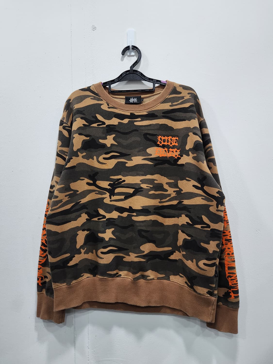 나인일레븐 카모플라쥬 안감기모 맨투맨 남성 100사이즈 상품이미지3