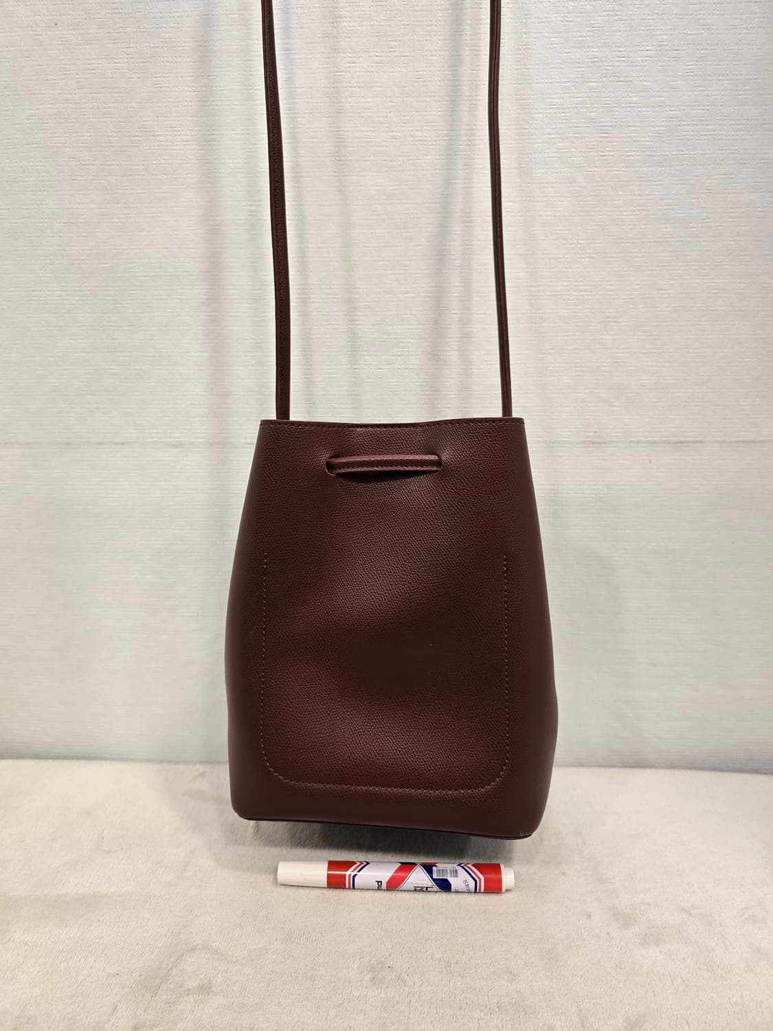 거의새거) 세인트스코트 St. Scott 버건디 버킷백 복조리가방 크로스 상품이미지2