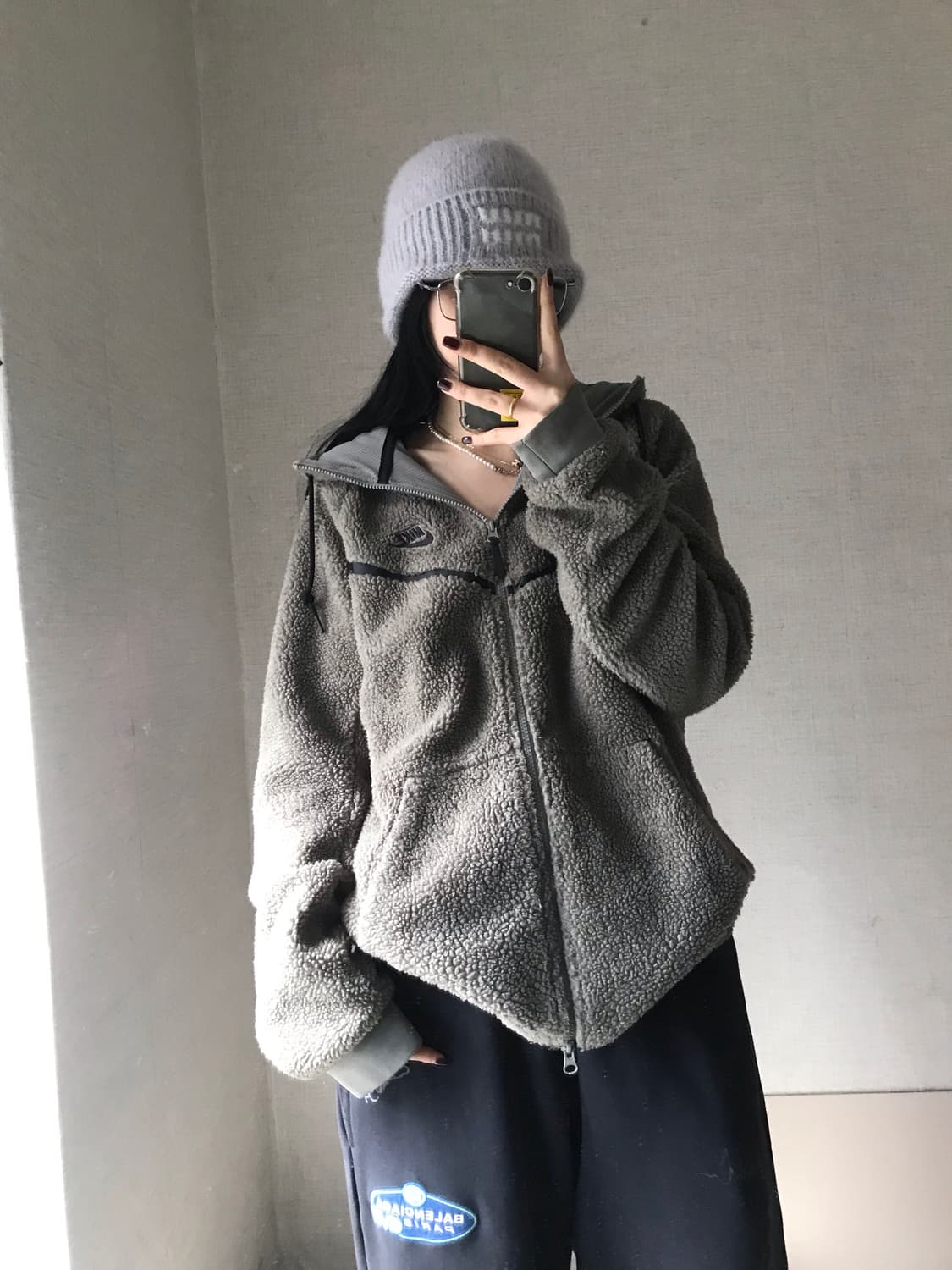 나이키 카키 투웨이 후리스 상품이미지5