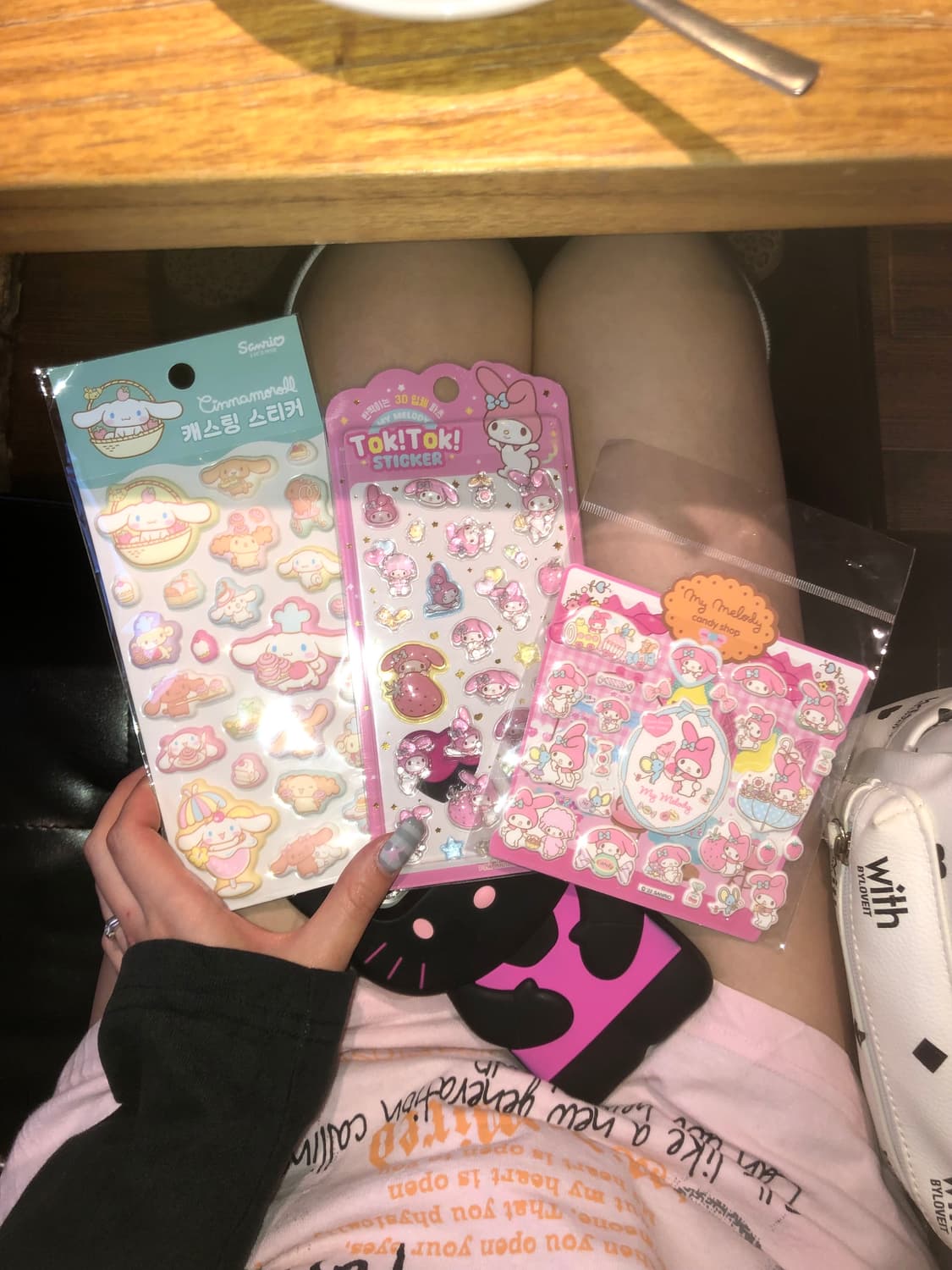 y2k 핑크 레테링 나그랑 롱슬리브 빈티지 일본 갸루 오네 히메 핀터 상품이미지3