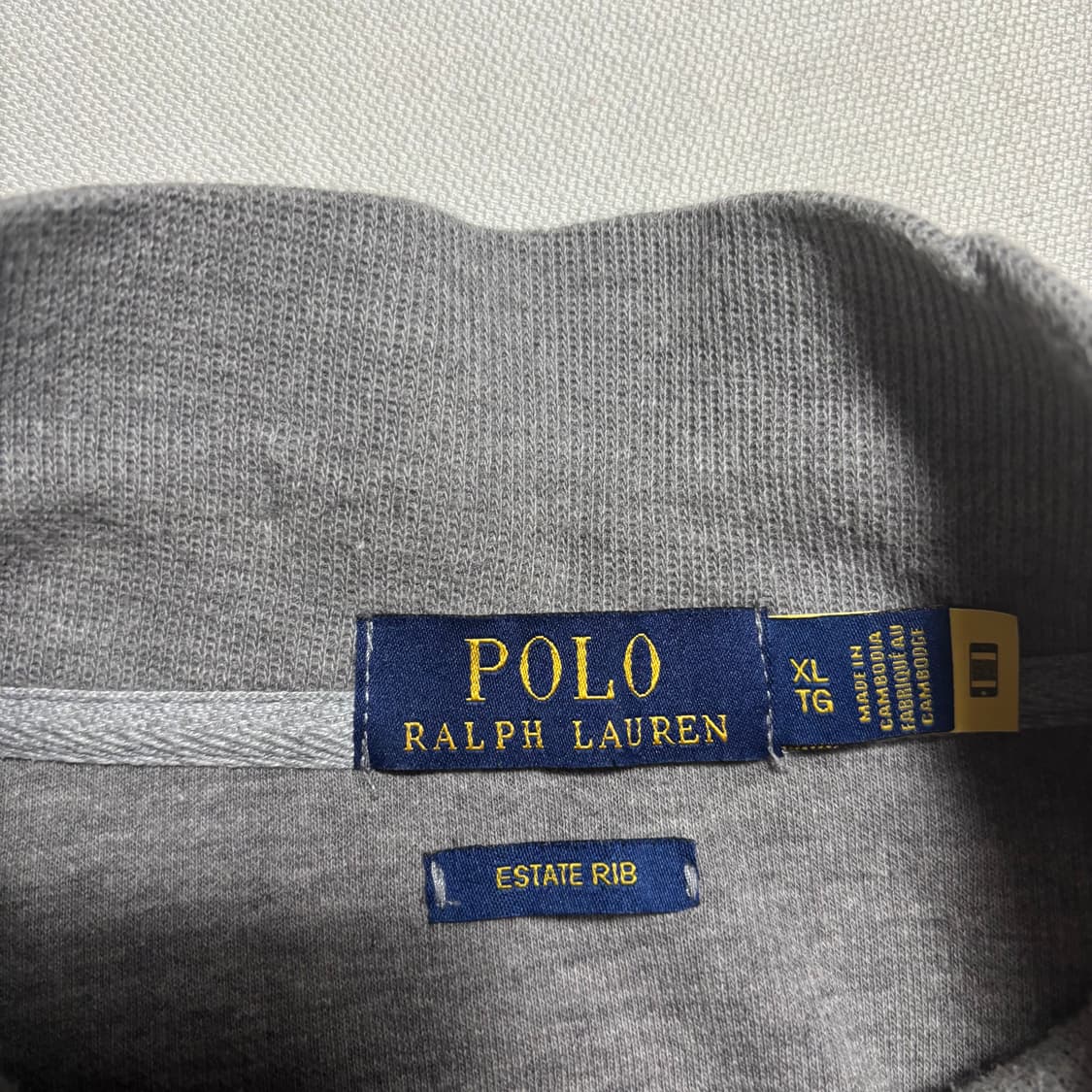XL 폴로랄프로렌 멀티 포니 그레이 반집업 니트 상품이미지4
