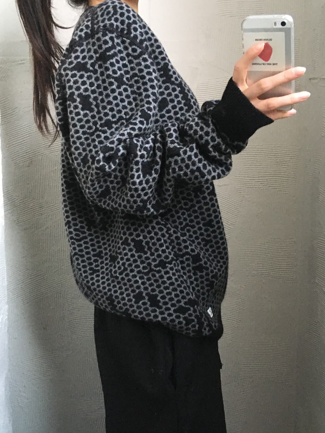 C.P. Company CP 컴퍼니 블랙 패턴 울 니트  상품이미지2