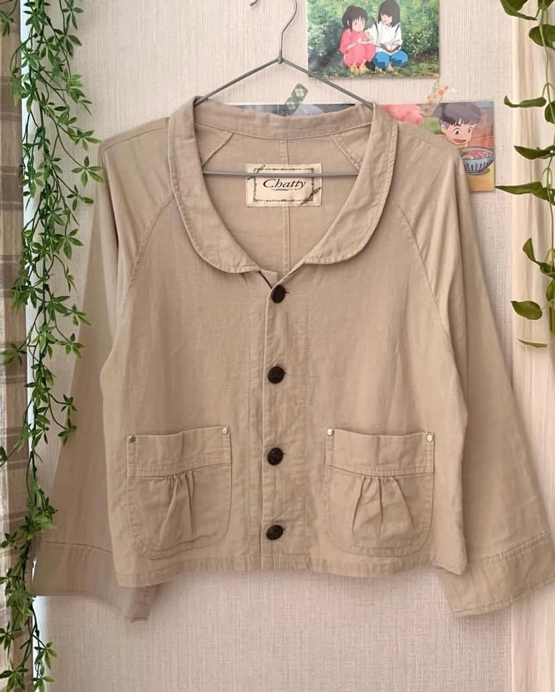 둥근카라 린넨 자켓 상품이미지1