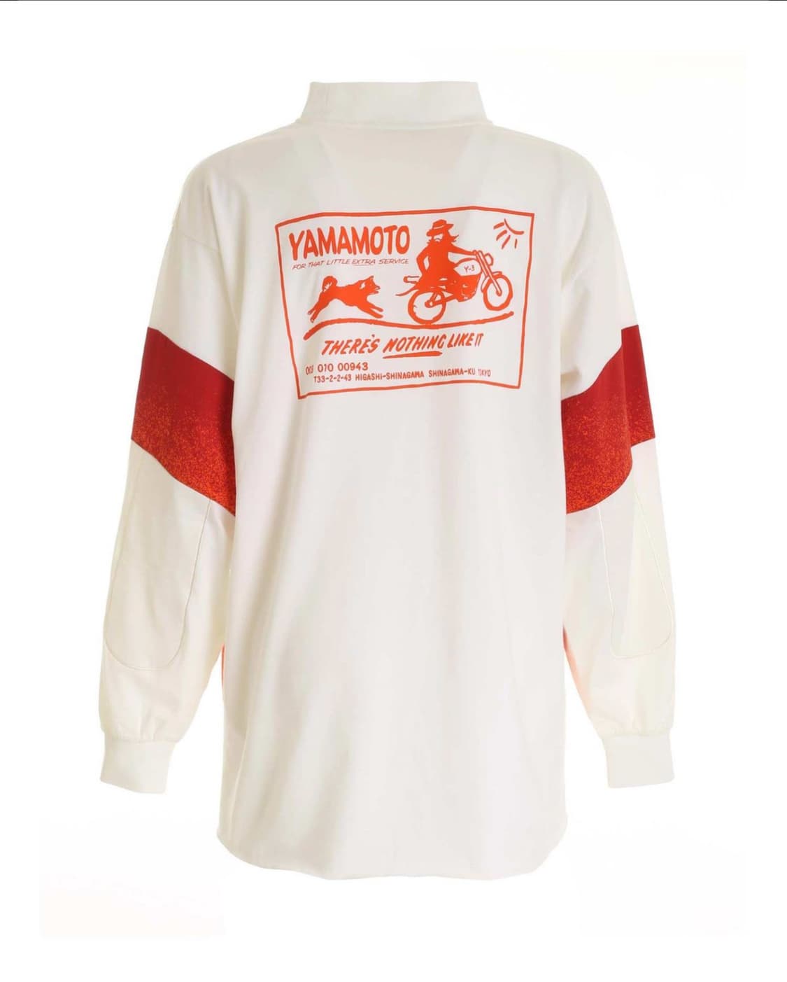 Y-3 요지야마모토 백로고 롱슬리브 화이트 S/M 상품이미지1