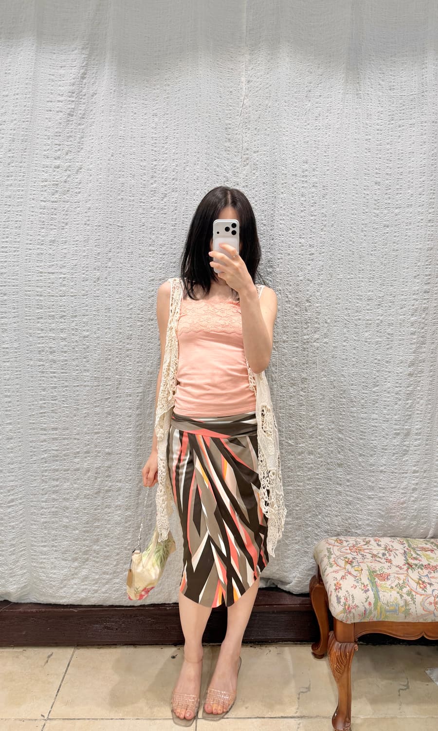 Vintage lace crochet cardigan 상품이미지5