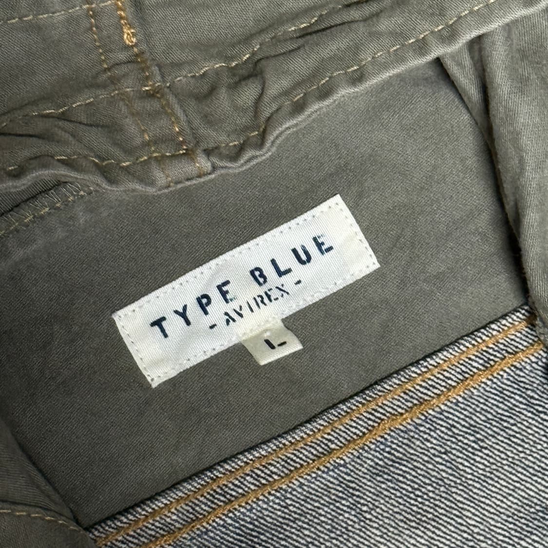 아비렉스 type blue 데님 후드집업 상품이미지3