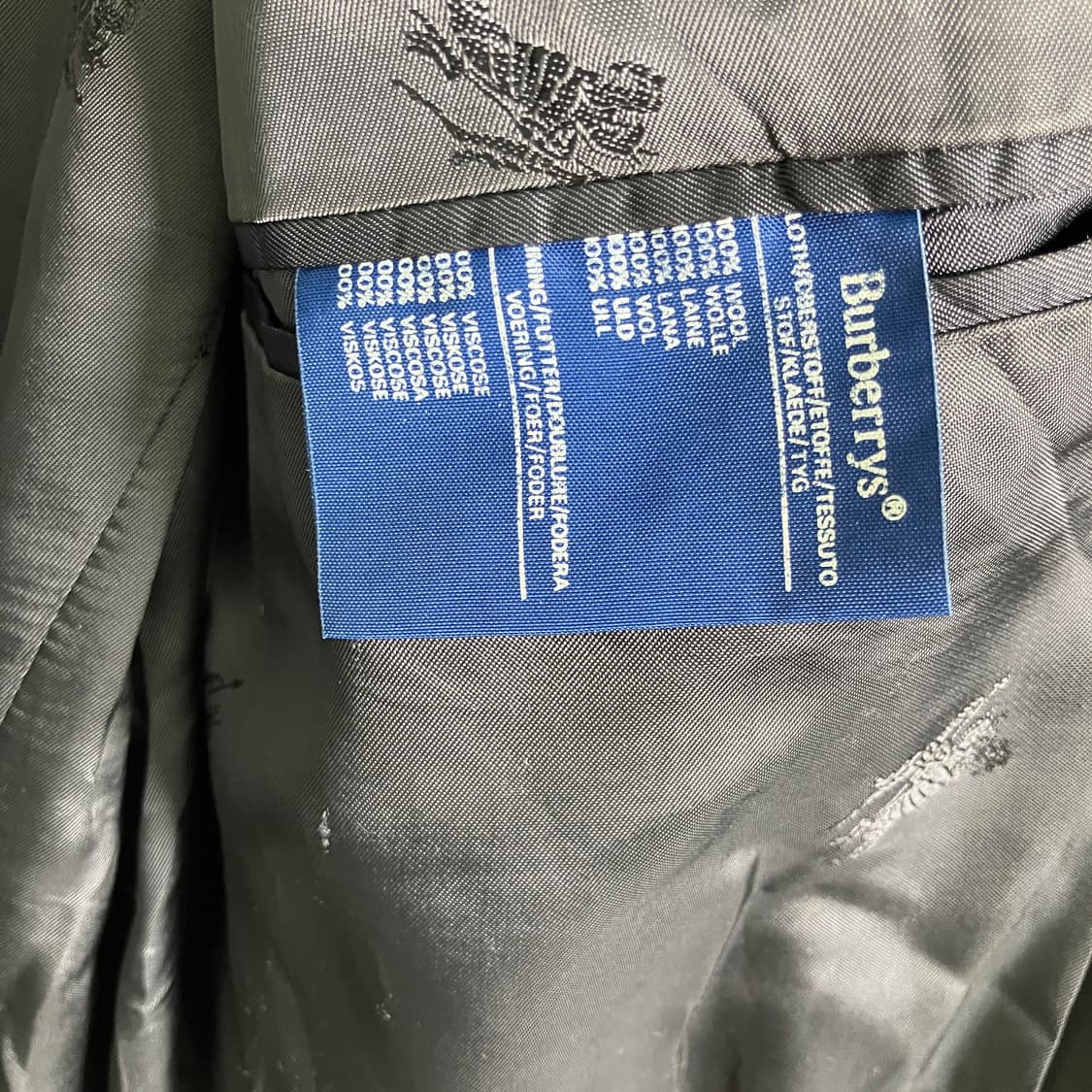 버버리 빈티지 울 더블 브레스티드 블레이저 50 상품이미지9