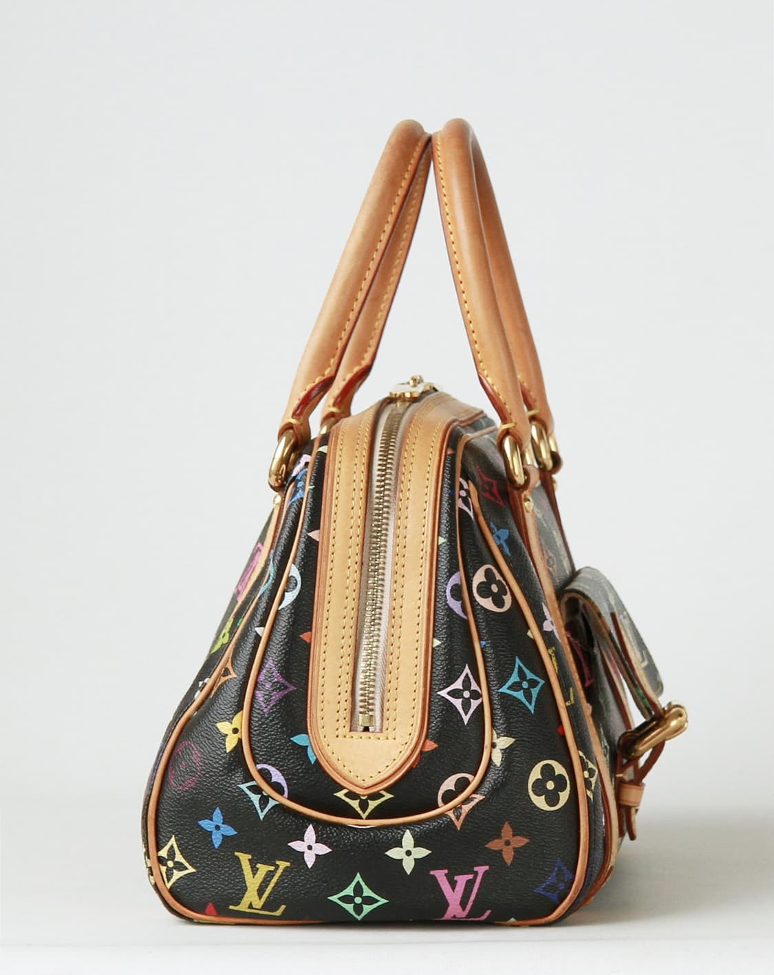 Louis Vuitton 프리실라 블랙 멀티컬러 핸드백 상품이미지5
