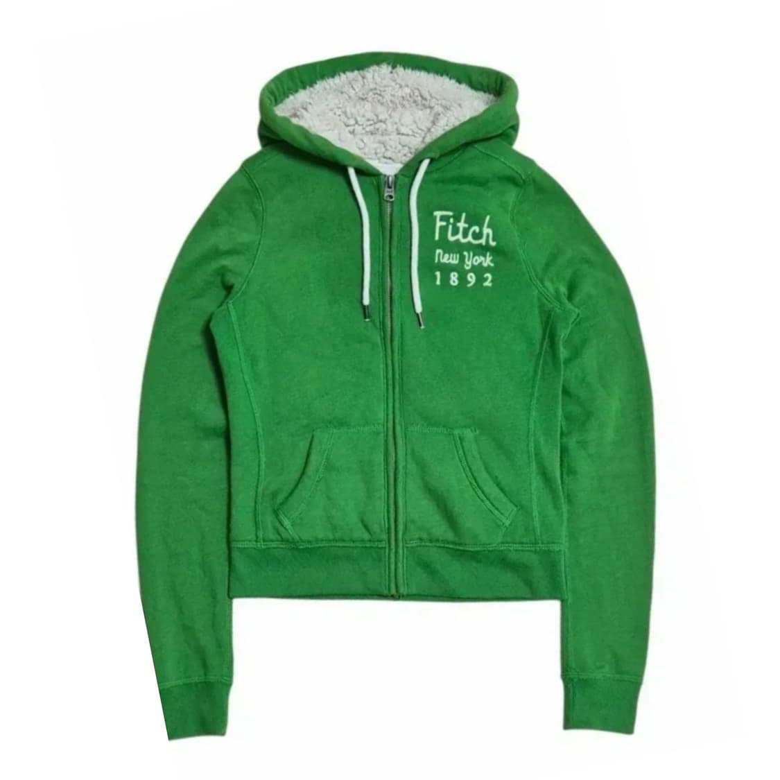 💚아베크롬비 보아털 그린 후드집업💚 상품이미지1