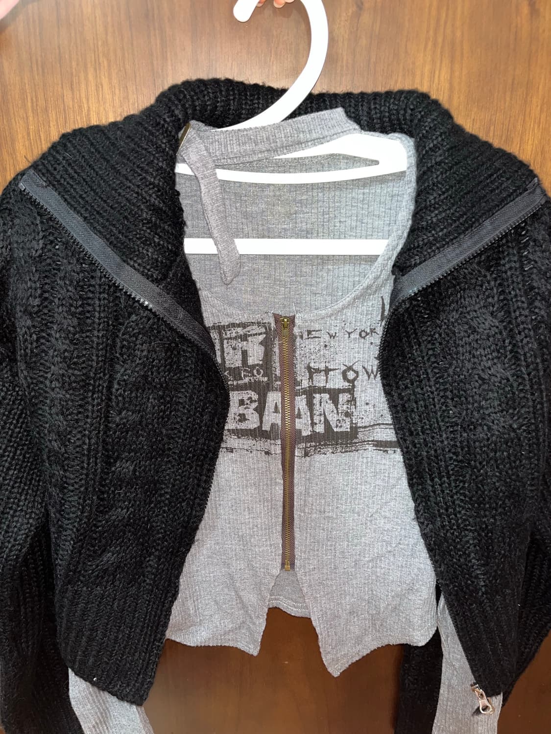 빈티지 블랙 상의 셋업 상품이미지6