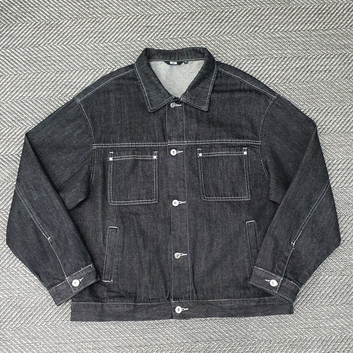 트릴리온 흑청 데님 청자켓 남자105 상품이미지1