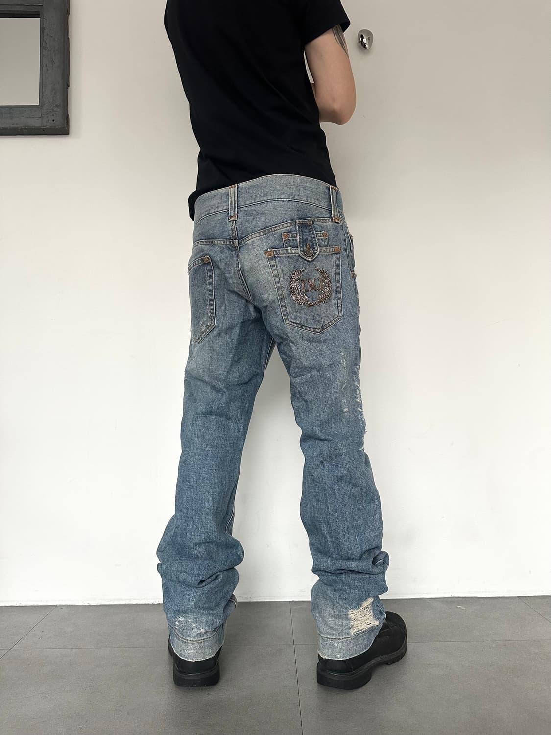 돌체앤가바나 00s 디스트로이드 포켓 데님팬츠 상품이미지4