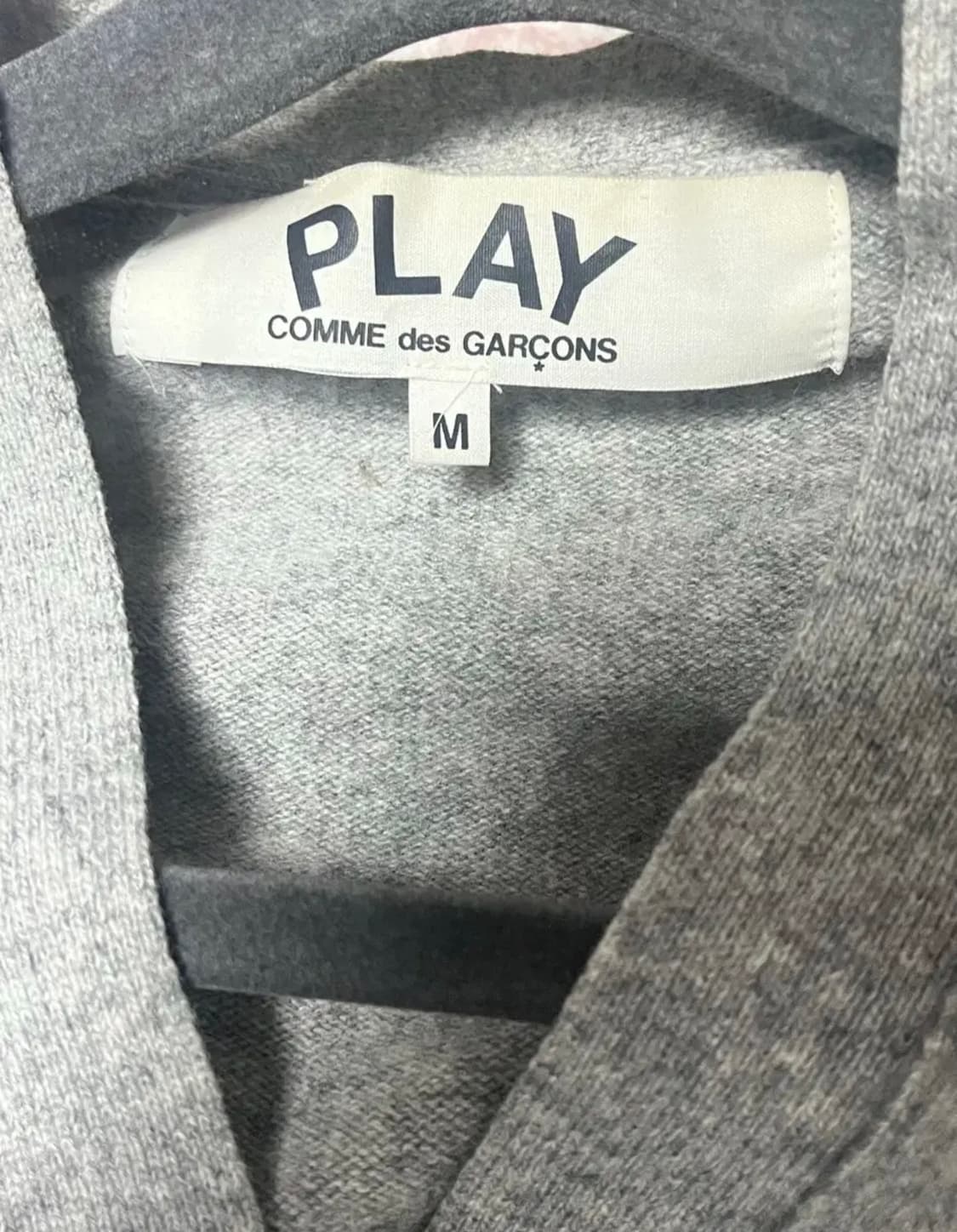 꼼데가르송 가디건 그레이 블랙 size M 상품이미지4