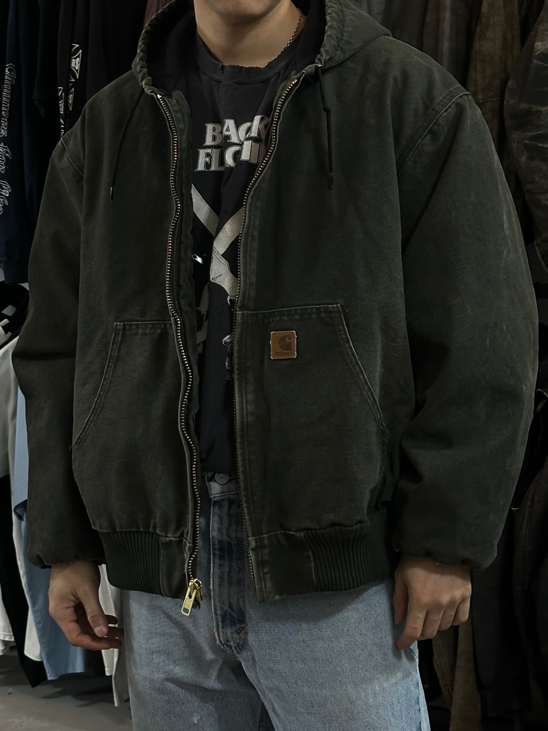 00's OG 칼하트 J130 액티브 자켓 칼하트 MOS 모스그린 상품이미지10