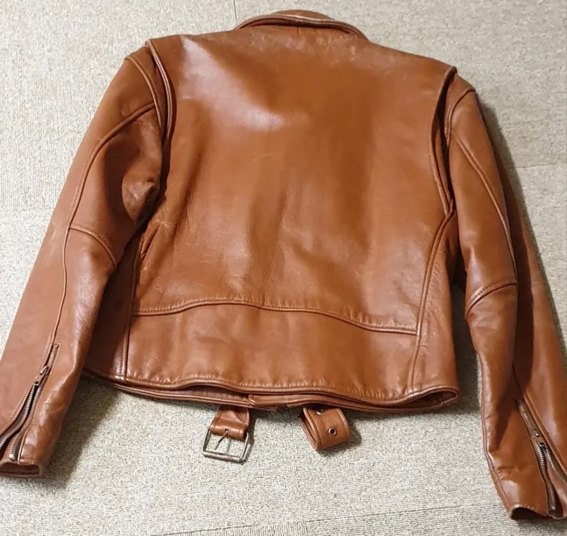 90s Custom Heavyweight Leather Jacket(L) 상품이미지2