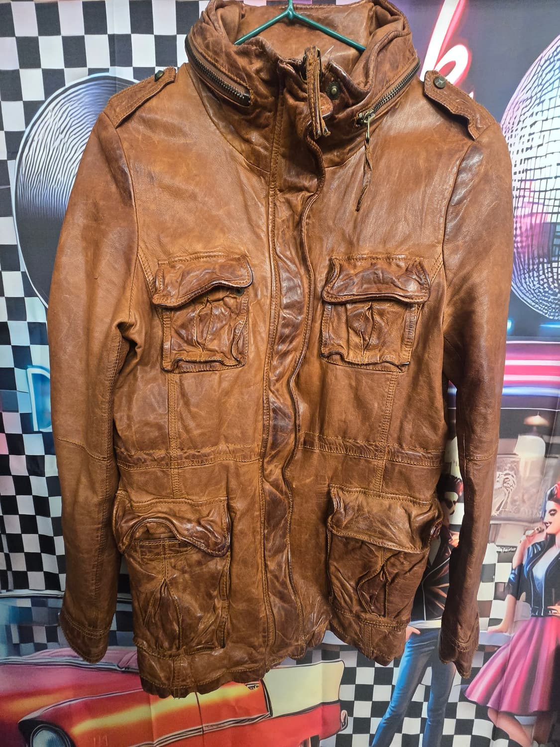 일본 G.O.A.(고아) 후디 양가죽 빈티지재킷 상품이미지6