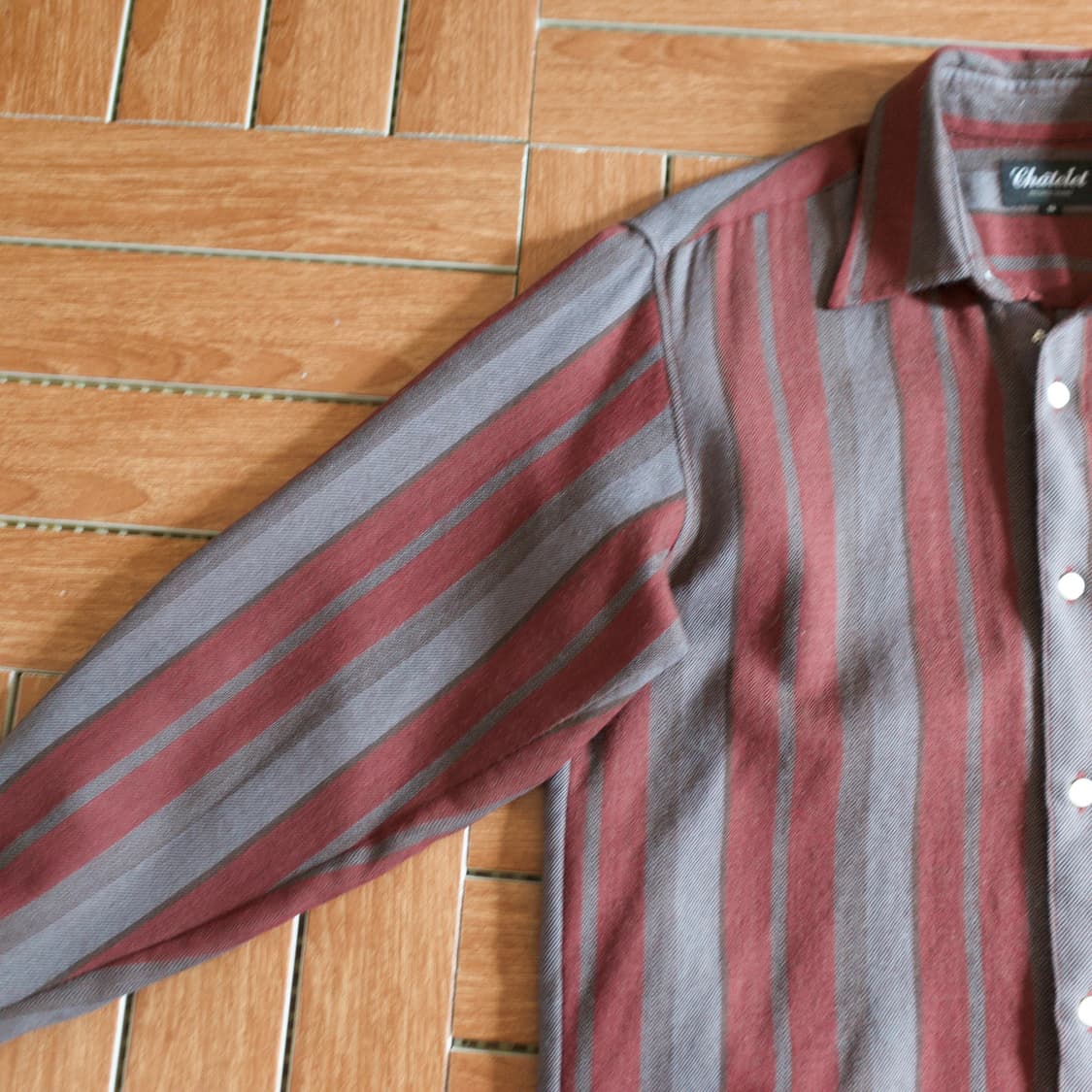 Chatelet striped pocket wool shirts 상품이미지3