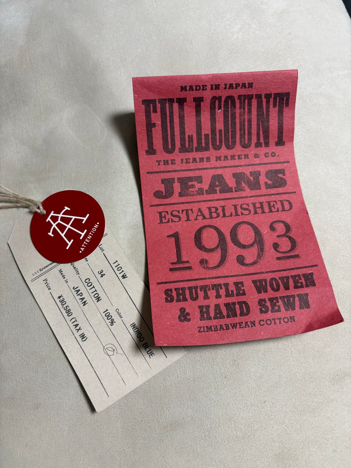 풀카운트 1101w 34size  상품이미지7