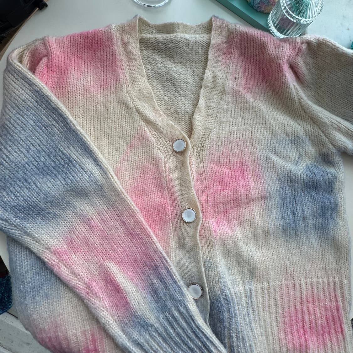 파스텔 솜사탕 니트 가디건 프리 상품이미지6