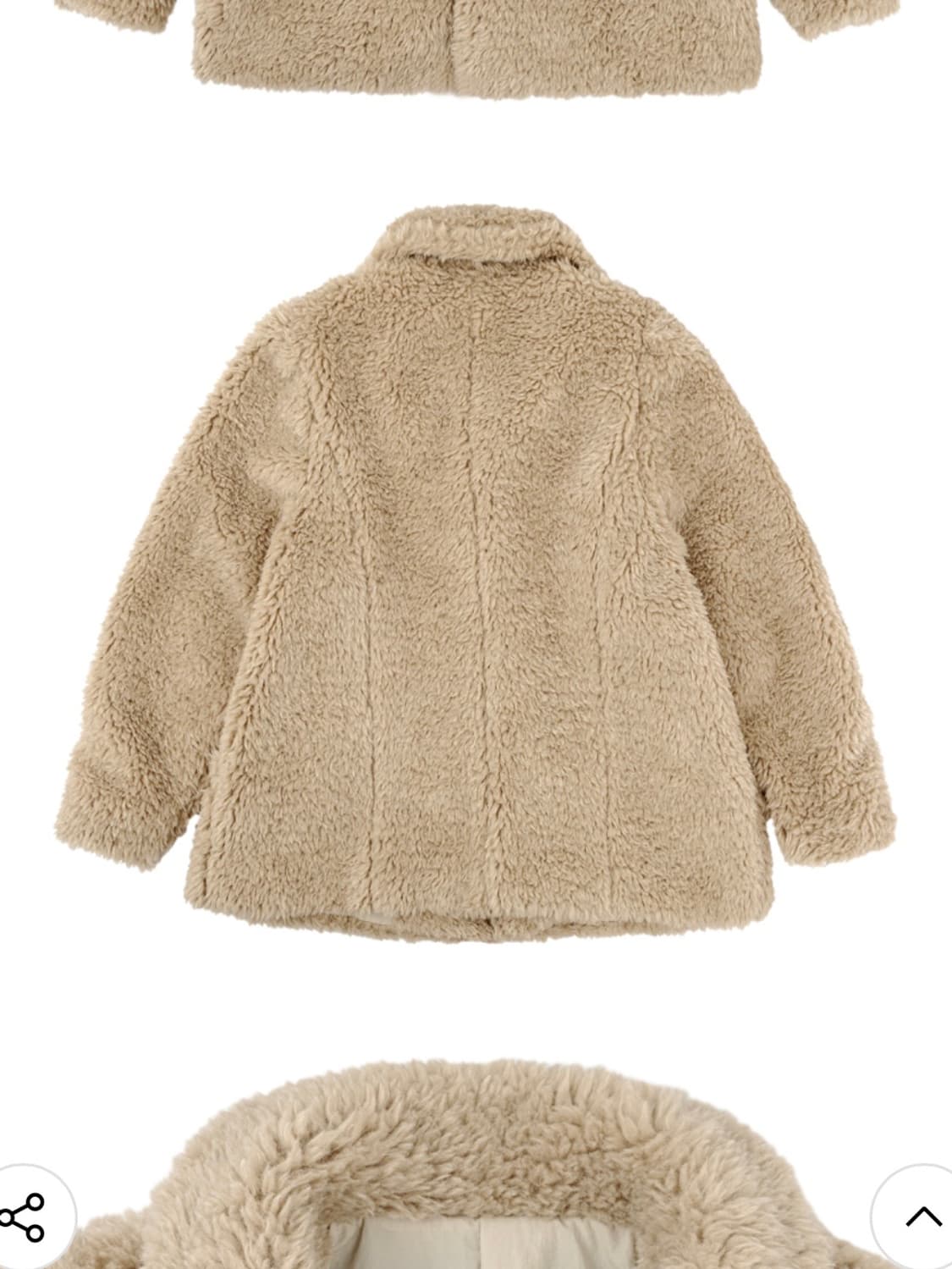 노컨텐츠 24FW 페이크 퍼 더블 코트 상품이미지3