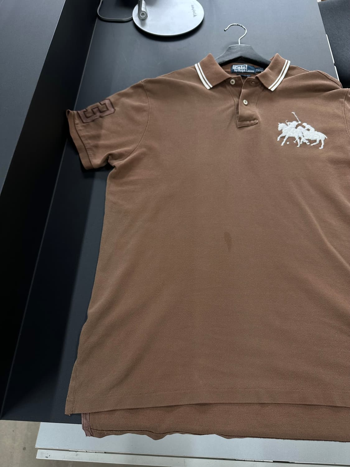 폴로랄프로렌 빅포니 넘버링 Pk 반팔티 브라운 상품이미지5