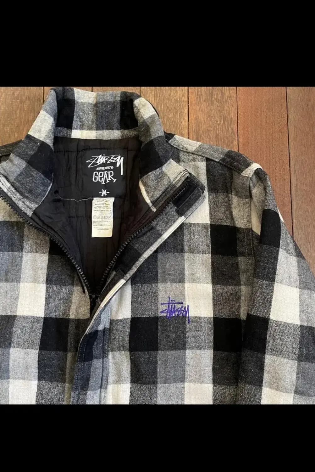 스투시 90s~00s 아카이브 울 체크 자켓 상품이미지1