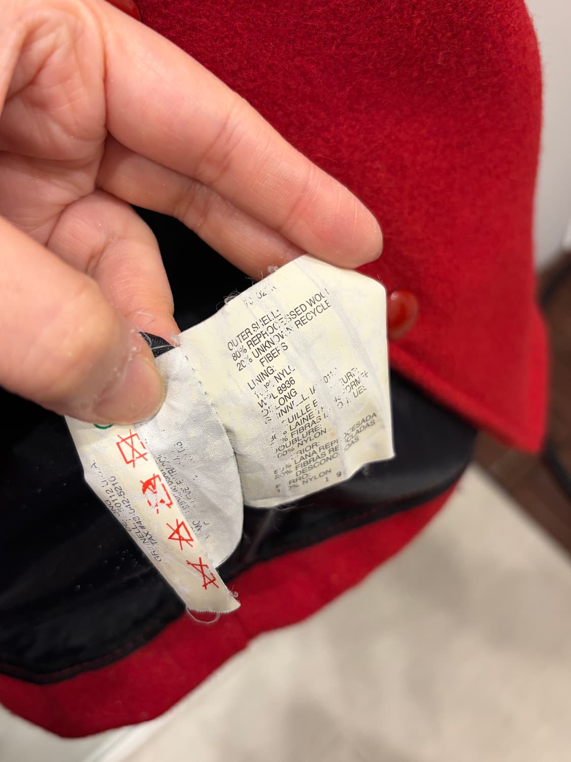 90s Delong 리얼레더 울 바시티 자켓 (made in USA) 상품이미지10