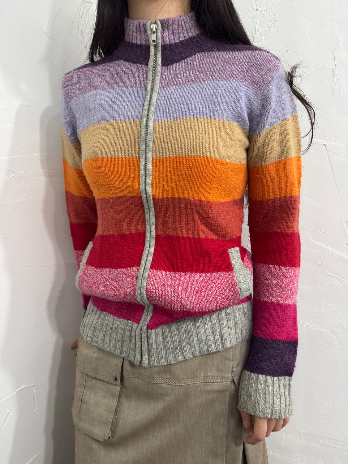 gap stripe knit zipup 상품이미지2