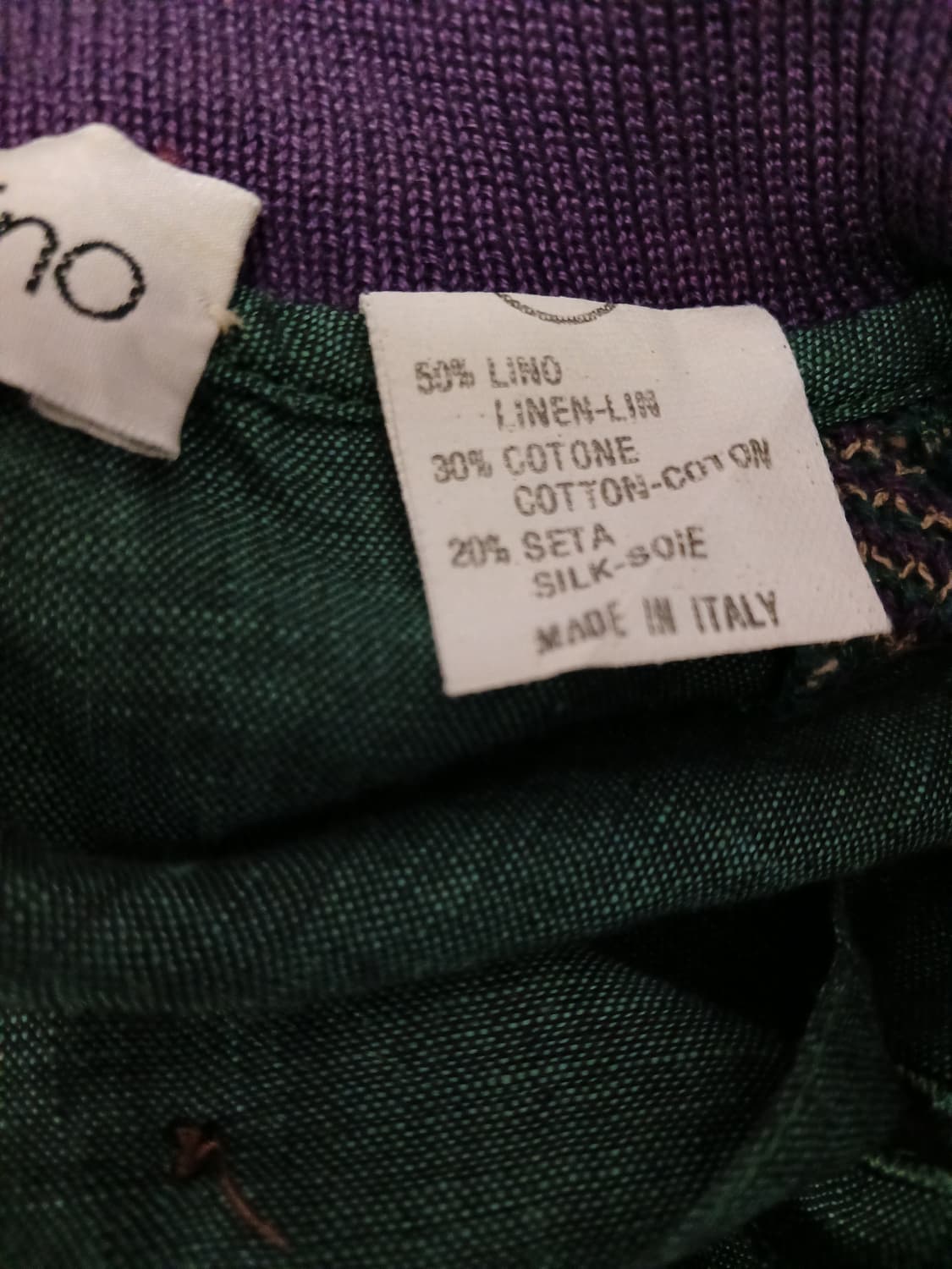 San valentino 린넨 그린 니트 상품이미지3