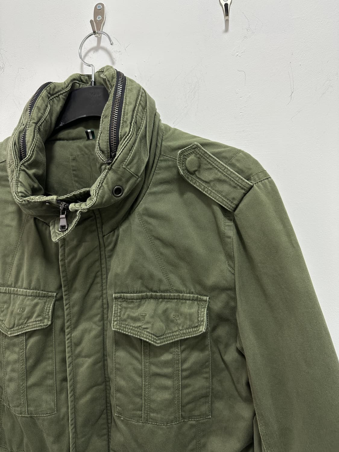 Vintage khaki multi pocket jacket 상품이미지4
