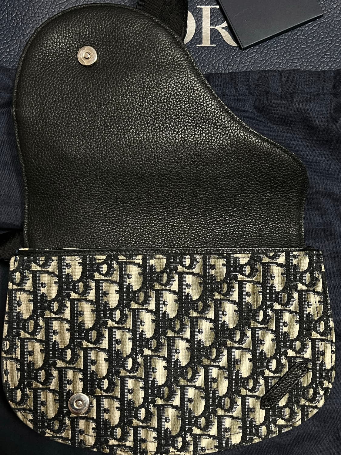 [백화점판/풀구성] 디올 오블리크 자카드 메신저 새들백 상품이미지4