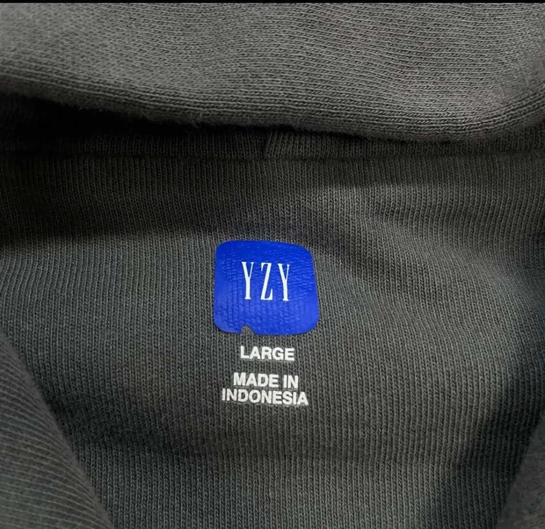 이지 갭 Yeezy gap 후드집업 다크 그레이 L 상품이미지2