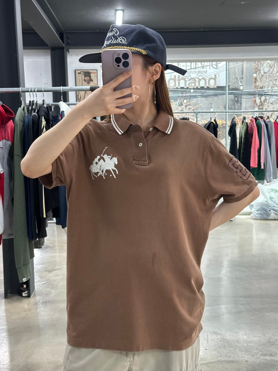 폴로랄프로렌 빅포니 넘버링 Pk 반팔티 브라운 상품이미지1