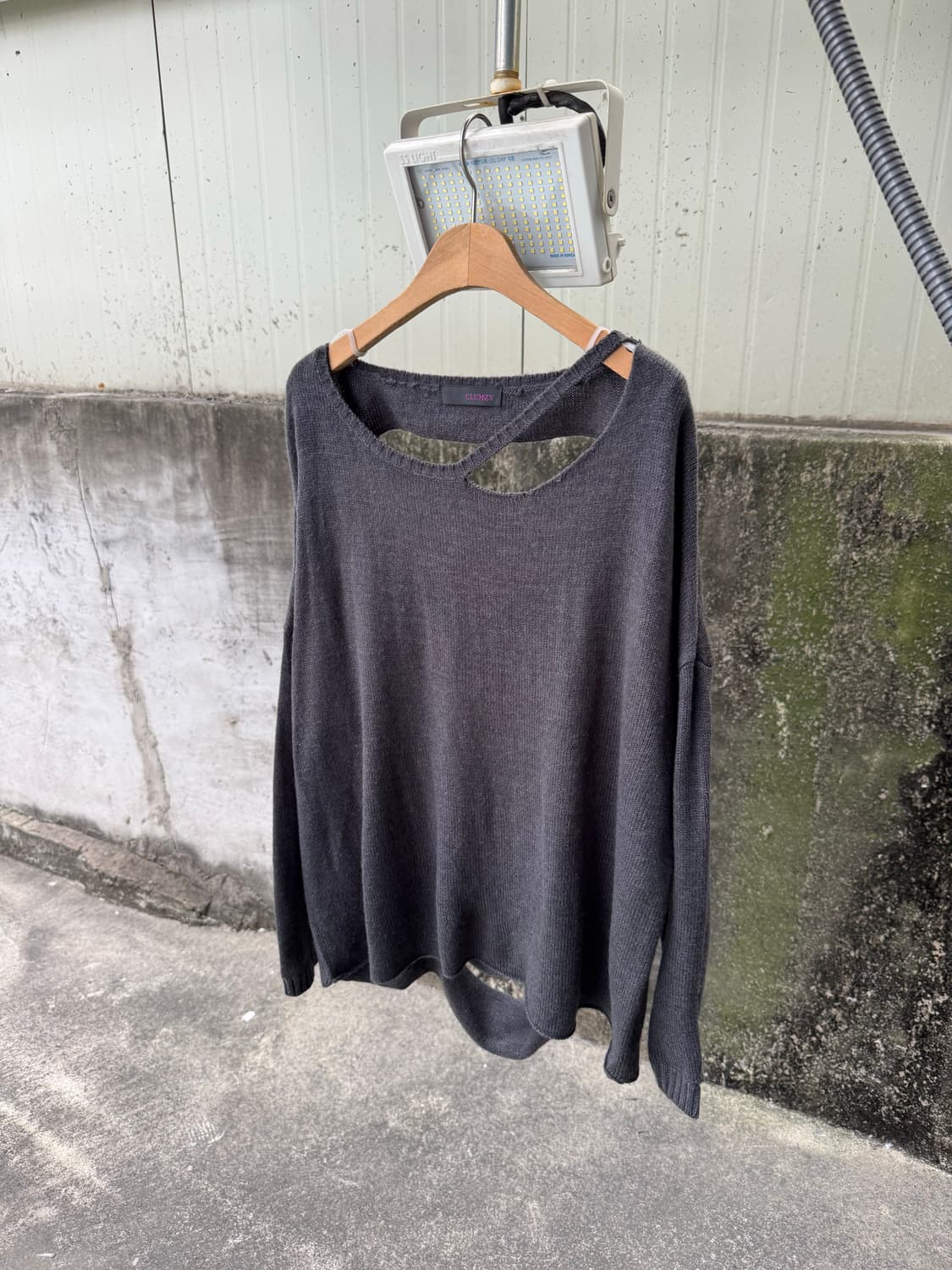 clumzy 펑크 고스 디스트레스드 니트 상품이미지5