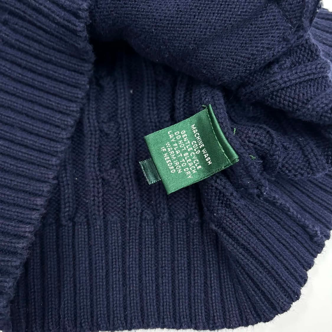 폴로 랄프로렌 RL 시그니처 케이블 니트 집업(L) 상품이미지5