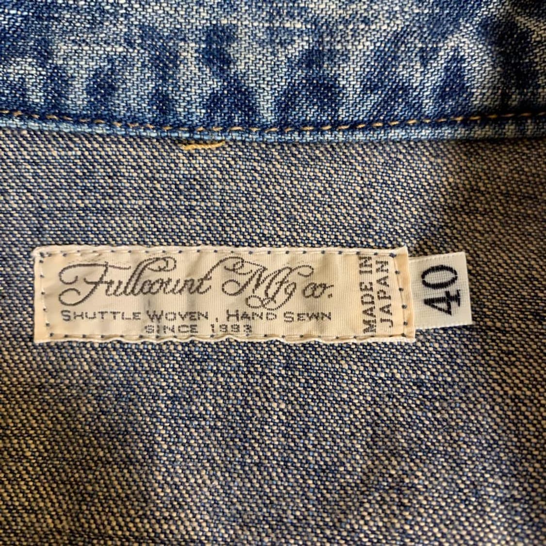 (40) 풀카운트 fullcount 데님 웨스턴 셔츠 상품이미지4