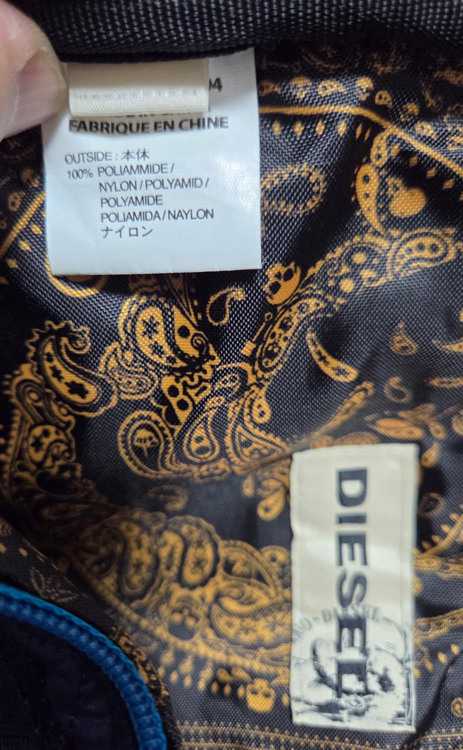 디젤 나일론 퀼팅 웨이스트 백 상품이미지6