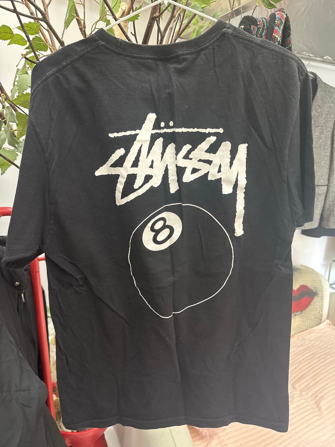 👕 Stussy N4 카모 그래픽 반팔 티셔츠 (Black) 상품이미지4