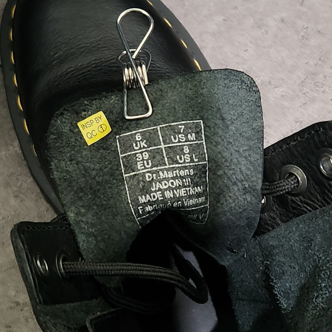 Dr. Martens 제이든lll 8홀 블랙 부츠 상품이미지8